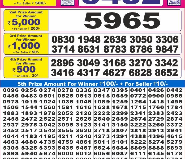 Dear 10 7PM Lottery Result