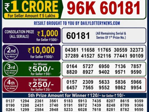 Nagaland State Lottery Result 17/05/2026