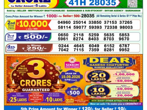 Nagaland State Lottery Result 10/09/2026